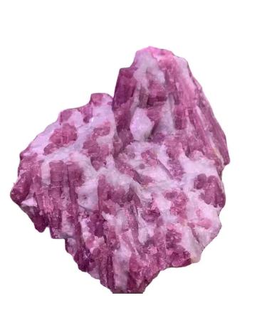 1pc 400g-500g Natural Rough Pink Plum Blossom Tourmaline Crystal Quartz Stone Obelisk