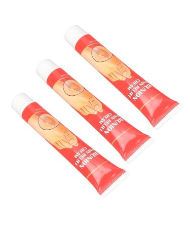 DAUERHAFT Toe Swelling Relief Cream 3pcs 0.7oz Herbal Extract Safe Bunion Cream Mild Refreshing for Office Worker for Health Care