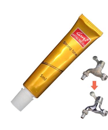 Metal Polish Paste | All Metal Polish Tube Multi Purpose Metal Cleaning Supplies for Silver Copper Brass Chrome Porcelain Rust Removal Coatuiyo