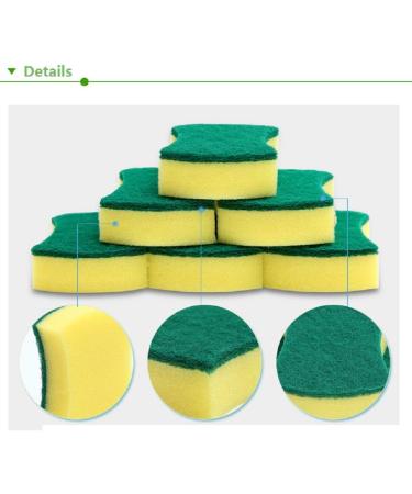 Kitchen Cleaning Sponge Eco Non-Scratch | Dish Scrub Sponge (24 Pack) - Buy Online on GoSupps.com