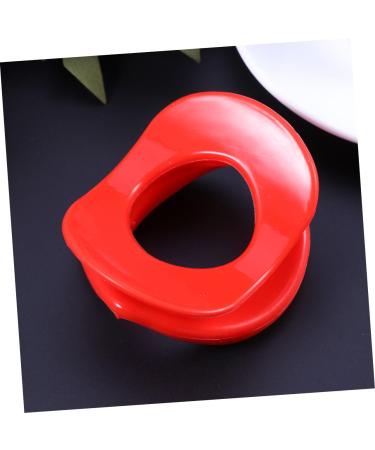 2 Pcs Silicone Lips Mouth Stretcher - Muscle Massager & Slimmer Trainer | Red Color | Enhance Your Face Contour - Buy Online on GoSupps.com