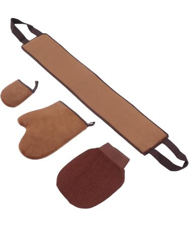 Miskall Self Tanning Glove 4Pcs Soft Massive Waterproof Membrane Oil Paint Exfoliating Sunless Reversible Self Tanning Glove Easy to Apply Glossy Tanning Glove Sunless Tan - Buy Online on GoSupps.com