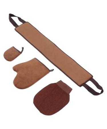 Gants autobronzants gants de bronzage r versibles et uniform ment r partis en 4 parties.