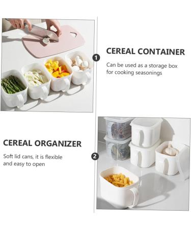 Alipis 6 Pcs Storage Box with Handle Cereal Refrigerator Organizer Keeper Kitchen Food Organizer re-usable - Buy Online on GoSupps.com