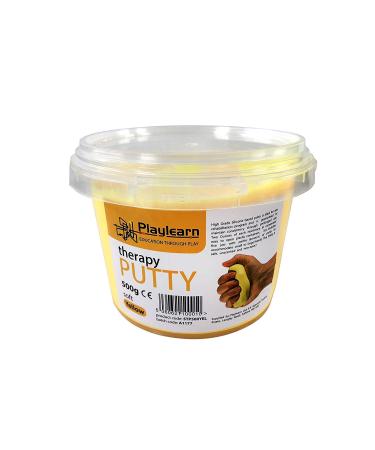 Playlearn Therapy Putty Bulk Size - Stress Putty for Kids and Adults - 18 Ounce Soft - Yellow