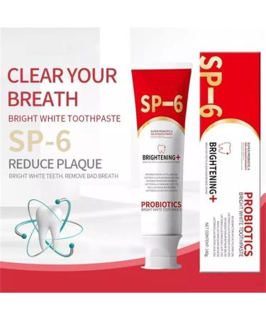 2PCS SP-6 Ultra Whitening Toothpaste Sp6 Probiotics Toothpaste Sp 6 Whitening Toothpaste Fresh Breath Toothpaste Teeth Whitener Toothpaste120g - Buy Online on GoSupps.com