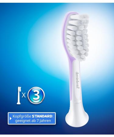 Demirdental Replacement Brushes for Kids - Compatible with Philips Sonicare HX6043/HX6044 - 3 Set Ideal for Children s Sound Toothbrushes (7+ Years) - Lilac - Buy Online on GoSupps.com