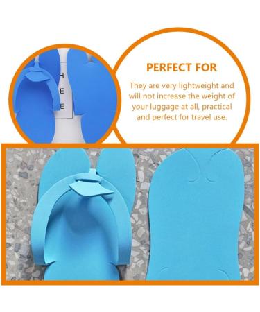 LALAFINA 48 Pairs Disposable Pedicure Slippers - Colorful Anti-Eva Foam Slippers for Women Salon Pedicure and Spa Guests - Buy Online on GoSupps.com