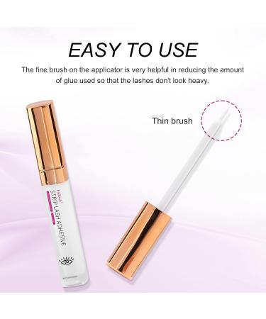 FADLASH Clear Eyelash Glue - Super Strong Hold, Waterproof, Latex-Free Lash Adhesive 5.5ml - Buy Online on GoSupps.com