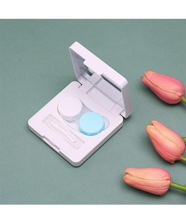 Exceart Contact Lens Container Holder - Travel Case for Eye Care & Contact Lenses - Mini White Design - Buy Online on GoSupps.com