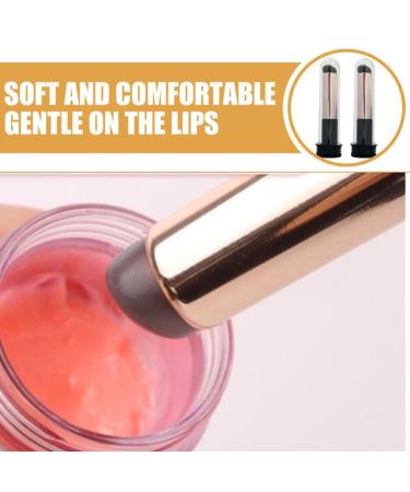 Baluue 6pcs Lip Brush Set - Silicone Lipstick Applicators with Lids | Portable & Easy to Clean Makeup Brushes for Lip Gloss & Concealer - Buy Online on GoSupps.com