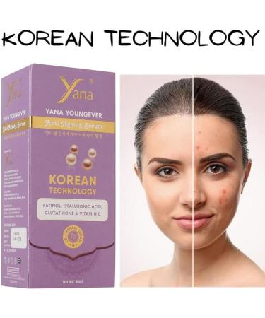  Yana Yana Vitamin C Serum Plus With Hyaluronic Acid Serum Retinol Vitamin C Serum For Face Anti Aging Serum Skin Clearing Brightening Serum For Dark Spots Youngever - Buy Online on GoSupps.com