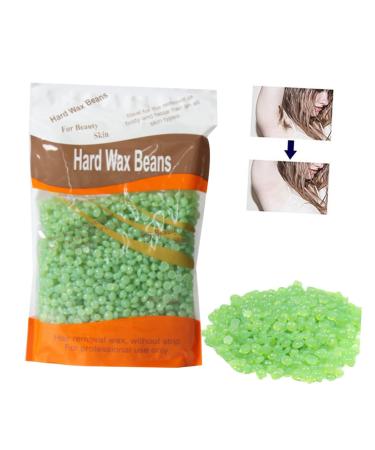 Shop Minkissy Green Depilatory Wax Beans - Pain-Free Hair Removal Resin Beads for Smooth Skin - Buy Online on GoSupps.com