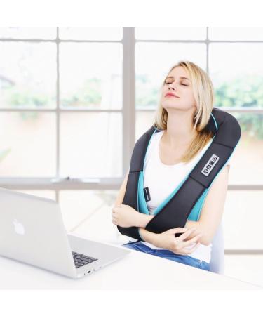 Shiatsu Massage Device with Heat Ideal Christmas Gift for Men Women Mom & Dad Relieve Neck Shoulder Back Waist Leg and Foot Pain - Buy Online on GoSupps.com