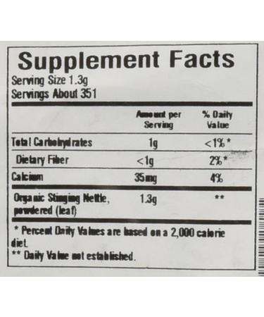 Frontier Co-op Organic Ground Stinging Nettle Leaf 1lb - Premium Quality Herbal Tea Ingredient - Buy Online on GoSupps.com