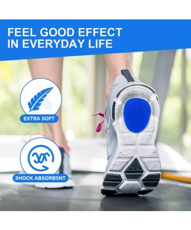 Acwoo Heel Spur Inserts - Soft Gel Insoles for Men & Women | Heel Cushion & Orthopedic Heel Pillow for Achilles Tendon Support (Size 35-39) - Buy Online on GoSupps.com