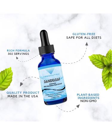Absonutrix DandeLeaf 390 mg 4 FL OZ Liquid 302 Servings Made in USA Potent Plant-Based Ingredients Artichoke Leaf Dandelion Root Extract Gluten-Free Non-GMO GMP Certified - Buy Online on GoSupps.com