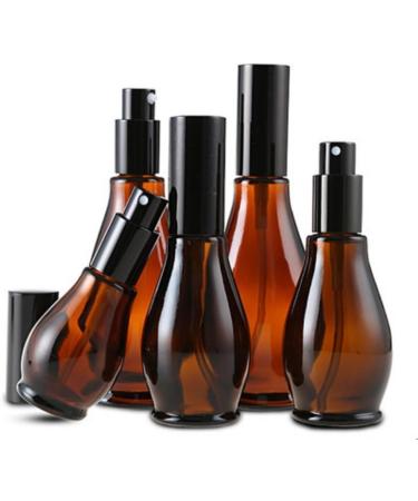 Vasana Amber Glass Spray Bottles - 50ml Fine Mist with Anti-Dust Cap | Ideal for Cosmetics Aromatherapy Essential Oils | Set of 3 - Buy Online on GoSupps.com