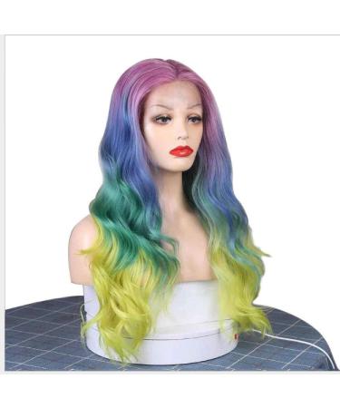 BGHJUE African Wig Colored Long Rolls Lace Front Human Hair Wigs Brazilian Straight Wig Pre Plucked Hairline With Baby Hair Lace Wig