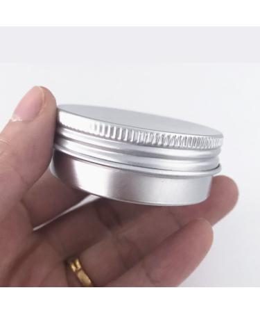 24 Pack 1 Oz Screw Top Aluminum Tin Cans - Storage Jars for Lip Balm, Cosmetic, Candles - Metal Containers with Screw Cap for Salve, Makeup, Tea - Buy Online on GoSupps.com