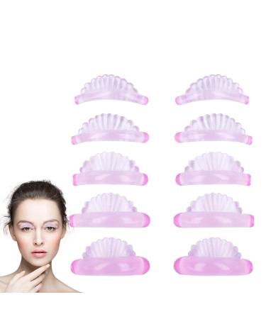 Lash Lift Pads - 5 Pair Perm Curls Eyelash Shield Reusable Soft yelash Lifting Tools Eyelash Separator Tool Sticky Curler Balm Lifter Roller