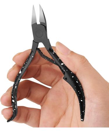 SVAASA Nail Clippers Black Toenail Ingrown Nail Art Cuticle Nipper Clipper Edge Cutter Manicure Scissor Plier Tool Pedicure Dead Skin Remover (Color : A) - Buy Online on GoSupps.com