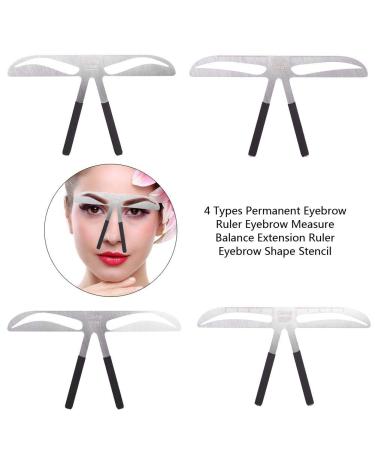 Duevin Eyebrow Template Tool | Precision Positioning for Semi-Permanent Makeup & Microblading | Balance & Symmetry Measuring Slide (03#) - Buy Online on GoSupps.com