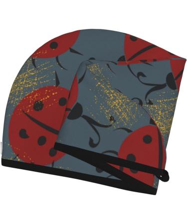 Ladybug Microfiber Hair Towel - Soft Super Absorbent Coral Velvet Wrap for Long Curly & Thick Hair | Quick Dry Hair Cap for Women - Buy Online on GoSupps.com
