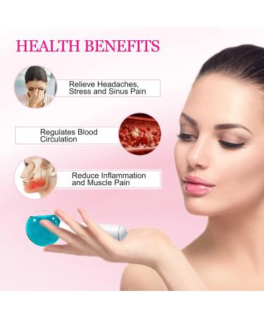 Walrfid Ice Roller 2 Pack - Cold Facial Massager for Puffy Eyes & Skin Relief - Buy Online on GoSupps.com