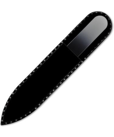 Mont Bleu Small Colour Crystal Nail File in Black Velvet Pouch | Genuine Czech Tempered Glass Lifetime Guaranty Hand Made in Czech Republic 1 piece White Black - Buy Online on GoSupps.com