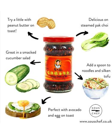 Blue Nile Foods Laoganma Crispy Chilli in Oil 210g (Pack of 2) - Buy Online on GoSupps.com