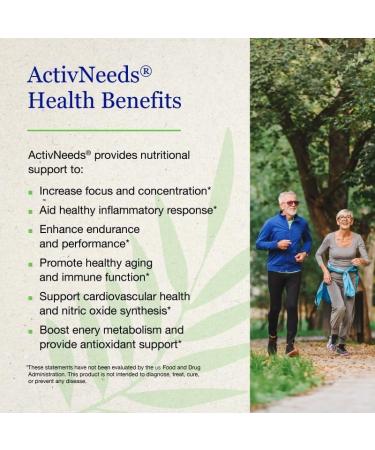 ActivNeeds 55 Ingredient All Natural Mitochondrial Energy & Endurance Powder Nootropic Blend for Focus Recovery & Heart Health Vegan Non GMO Gluten Free Blood Orange Flavor (30 Day Supply) - Buy Online on GoSupps.com