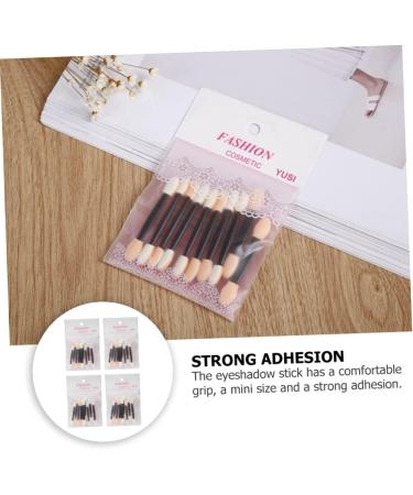 Didiseaon 40pcs Sponge Stick Eyeshadow Stick Double Ended Makeup Brush Eyeshadow Concealer Flash - Buy Online on GoSupps.com