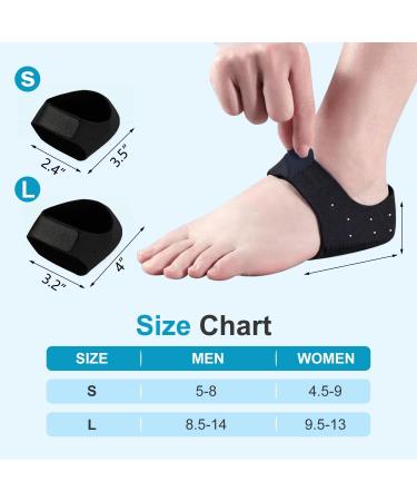 Heel Cups for Pain Relief | Plantar Fasciitis Heel Spur Bursitis & Cracked Heels - Black (1 Pair) - Size S - Buy Online on GoSupps.com