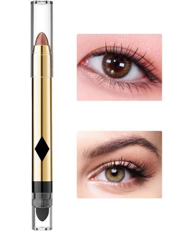 2-in-1 Pearlescent Eyeshadow Makeup | Double-Ended Pearlescent Cream Eye Shadow Pencil | Highlighter Makeup Stick Eye Shadow Stick Fine Eyeliner 05# - Buy Online on GoSupps.com