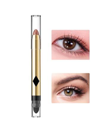 Eye Shadow Sticks Double-Ended Pearlescent Eye Shadow Pencil Crayon - Shimmer Cream Eye Shadow Pencil Crayon Eye Brightener Highlighter Eyeliner Crayon Make Up Tosier 05#