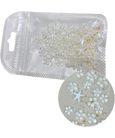 White Flower Nail 3D Flower Nails Art Resin Nails Supplies Manicure Accessories Nail Decorations 3d Flower Nails Art White Flower Nail Jewelry Accessories - Buy Online on GoSupps.com