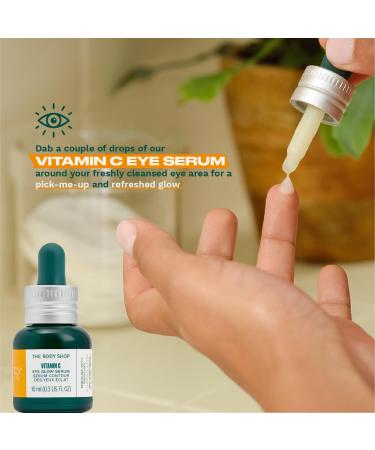 The Body Shop Vitamin C Eye Glow Serum - Illuminating & Brightening Eye Treatment - 0.3 Fl Oz - International Shipping Available - Buy Online on GoSupps.com