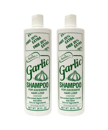 Nutrine Garlic Shampoo Unscented 20 Ounce (591ml) (Pack of 2) - Buy Online on GoSupps.com