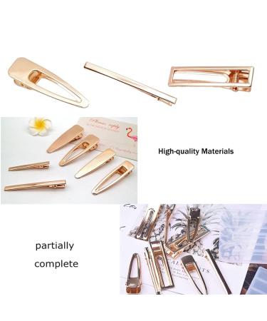 30pcs Alligator Hair Clips - Metal Crocodile Hair Clamps for Girls & Women | Golden Duck Bill Hair Clips - Buy Online on GoSupps.com