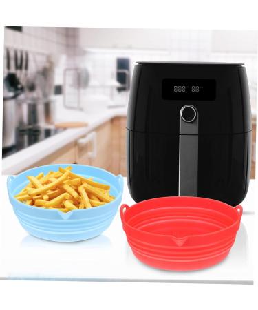 COLLBATH Air Fryer Silicone Fryer Oven Pan 2Pcs air Fryer pan Silicone loaf pan air Fryer Cushion Silicone Liner for air Fryer Round Baking mat Air Fryer Silicone Basket - Buy Online on GoSupps.com