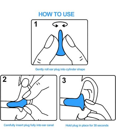 Hush Plugz 10 Pairs 40db Foam Earplugs for Sleeping Noise Cancelling - Reusable and Ultra Soft Hearing Protection for Snoring, Work, Shooting & Loud Events - Buy Online on GoSupps.com