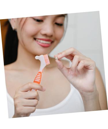 FRCOLOR 8 STK Toothbrush Denture Cleaning Brush | Effective Denture Cleaner Tools with Nylon Bristles for Proverean Care - Buy Online on GoSupps.com