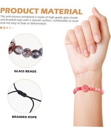 Healifty 6pcs Motion Sickness Braided Bracelet Set for Girls | Woven Friendship Bracelets | Boho Decor Hand Wrist Decor | Anti-Nausea Glass Bead Bracelet - Buy Online on GoSupps.com