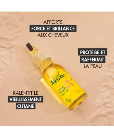 Buy Melvita Organic Argan Oil 50ml - Nourishing 100% Natural Oil for Skin & Hair - Buy Online on GoSupps.com