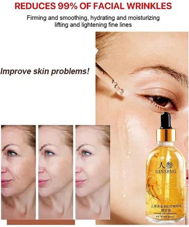 (Quick Effect) WZDYN 2023 New 100ml Ginseng Polypeptide Anti-Ageing Essence | Ginseng Gold Polypeptide Anti-Ageing Essence | Ginseng Serum | Ginseng Anti-Wrinkle Essence for Women (3pcs) - Buy Online on GoSupps.com