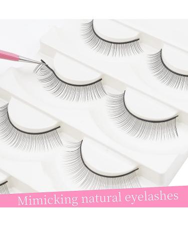 Paris Practice Eyelashes with Pink Tweezers - 20 Pcs Training Lashes for Eyelash Extensions Beginners - Buy Online on GoSupps.com