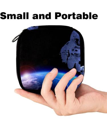 Space University Portable Period Bag - Sanitary Napkin & Menstrual Cup Holder for Women Teens & Girls - Buy Online on GoSupps.com