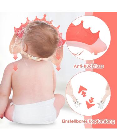 Buy Adjustable Shower Hood for Kids - Hair Washing Protection Shield for Toddlers (1-9 Years) - Pink - Buy Online on GoSupps.com