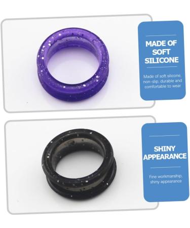 Minkissy Scissor Finger Rings - Slide-Resistant Salon Shear Control Finger Protection Rings for Hairdressers - 2 Pack in Various Colors (2.5x2.5cm) - Buy Online on GoSupps.com